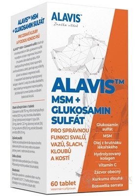 ALAVIS MSM+GLUKOZAMIN SULFÁT tbl 1x60 ks