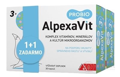 AlpexaVit PROBIO 3+ 1+1 cps 30 + 30 zdarma (60 ks), 1x1 set