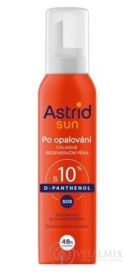 ASTRID SUN Chladivá regenerační pěna po opalování D-panthenol 10%, 1x150 ml