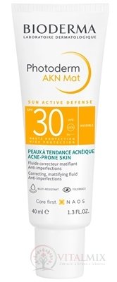 BIODERMA Photoderm AKN MAT SPF 30 (V3) fluid (inov.2022) 1x40 ml