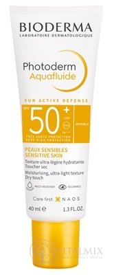 BIODERMA Photoderm Aquafluide SPF 50+ opalovací krém, netónovaný 1x40 ml