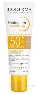 BIODERMA Photoderm Aquafluide SPF 50+ opalovací krém, světlý 1x40 ml