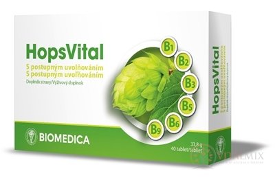 Biomedice HopsVital tbl s postupným uvolňováním 1x40 ks