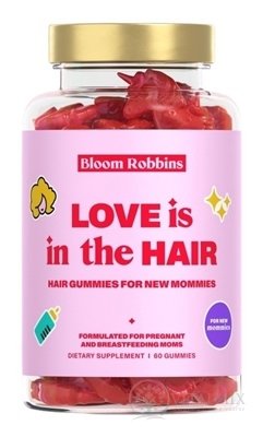 Bloom Robbins HAIR GUMMIES FOR NEW MOMMIES žvýkací bonbóny (vlasy, pro těhotné a kojící ženy) 1x60 ks