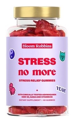 Bloom Robbins STRESS no more žvýkací pastilky - gumíky, jednorožci 1x60 ks