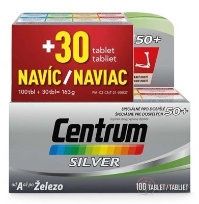 Centrum Silver SPRING PROMO tbl (inov. 2022) 100+30 navíc (130 ks)