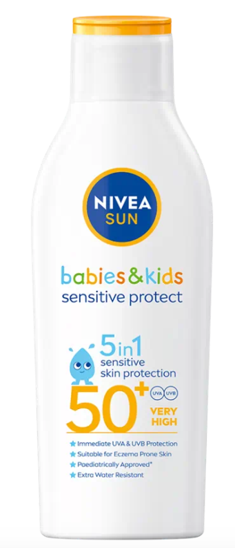 NIVEA SUN DĚTSKÉ MLÉKO NA OPALOVÁNÍ SENSITIVE OF 50+