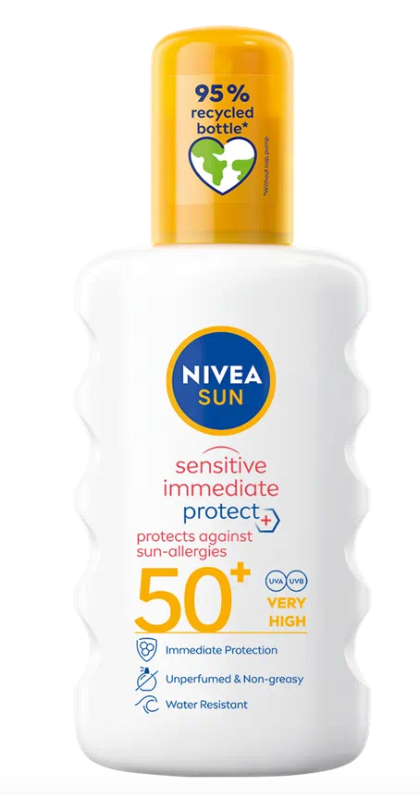 NIVEA SUN SPREJ NA OPALOVÁNÍ SENSITIVE OF 50+