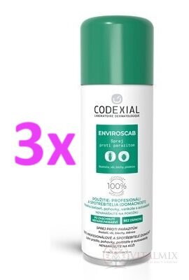 ENVIROSCAB SPRAY proti svrabu a jiným parazitům 3x200ml