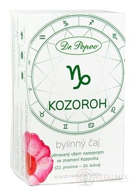 Dr. Popov Bylinný čaj KOZOROH nálevové sáčky 20x1,5 g (30 g)