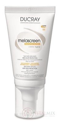 DUCRAY MELASCREEN CREME LEGERE SPF50+ lehký krém pro citlivou a smíšenou pleť 1x40 ml