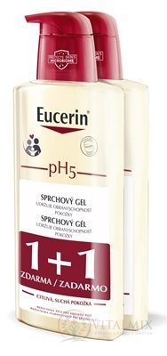 Eucerin pH5 Sprchový gel citlivá, suchá pokožka 2x400 ml