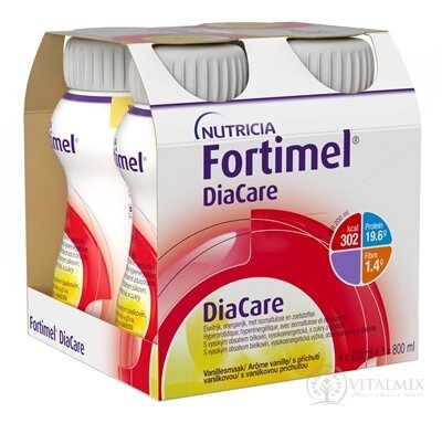 Fortimel DiaCare s vanilkovou příchutí 4x200 ml (800 ml)