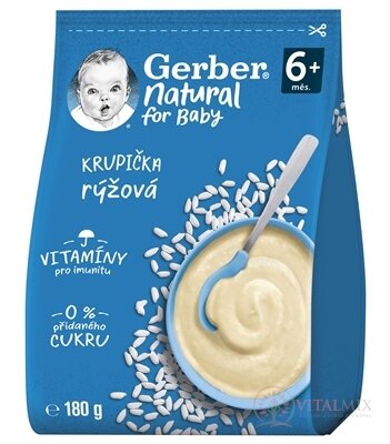 Gerber Natural Rýžová KRUPIČKA (od ukonč. 4.měsíce) 1x180 g