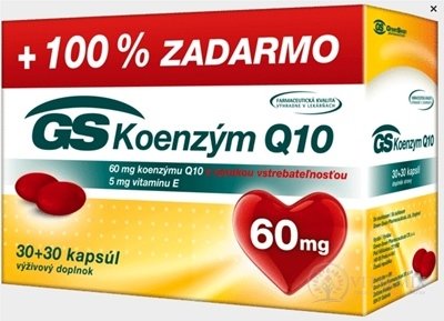 GS Koenzym Q10 60 mg cps 30 + 30 zdarma (60 ks)