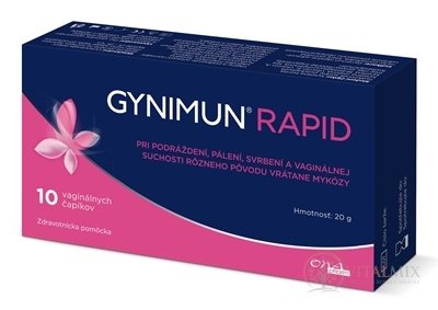 GYNIMUN RAPID vaginální čípky 1x10 ks