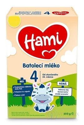 Hami 4 Batolecí mléko mléčná výživa v prášku (od ukonč. 24. měs.) (inov.2022) 1x600 g