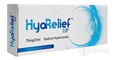 HyaRelief 2,5% gel hyaluronátu sodného 75 mg v předplněné stříkačce 1x3 ml