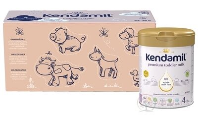 KENDAMIL Premium 4 HMO+ (box - kreativní balení) mléčná výživa malých dětí (od ukonč. 24. měsíce) 3x800 g (2,4 kg)