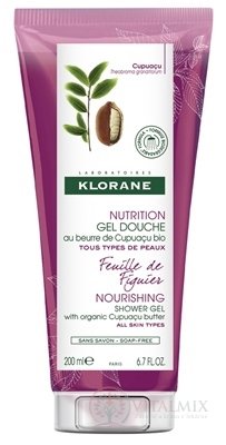 KLORANE GEL DOUCHE FEUILLE DE FIGUIER sprchový gel, výživa, s listy fíkovníku 1x200 ml