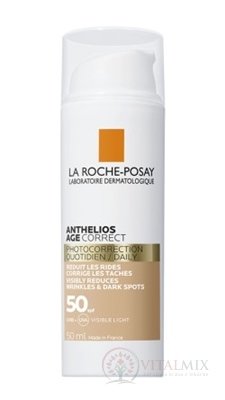 LA ROCHE-POSAY ANTHELIOS AGE CORRECT SPF50 LIGHT fotokorekční denní CC krém s SPF faktorem 1x50 ml