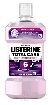 LISTERINE TOTAL CARE TEETH PROTECTION MILD TASTE ústní voda bez alkoholu 1x500 ml