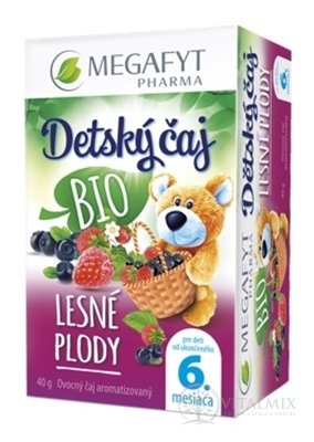 MEGAFYT Dětský čaj BIO LESNÍ PLODY ovocný čaj (od ukonč. 6. měsíce) 20x20 g (40 g)