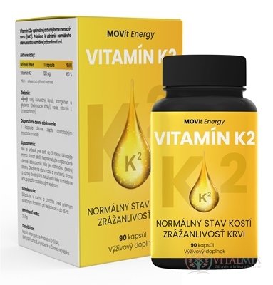 MOVit Vitamin K2 120 μg cps 1x90 ks