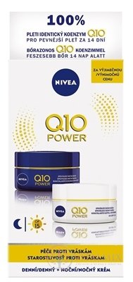 NIVEA Zpevňující denní a noční krém Q10 POWER DUO proti vráskám 2x50 ml