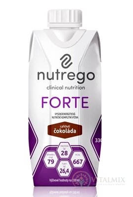 Nutrego FORTE s příchutí čokoláda 1x330 ml