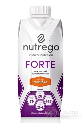 Nutrego FORTE s příchutí meruňka 1x330 ml