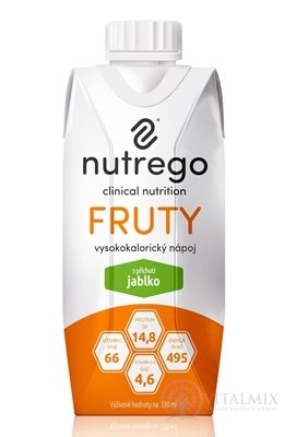 Nutrego Frutt s příchutí jablko 12x330 ml