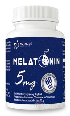 NUTRICIUS Melatonin 5 mg tbl 1x60 ks