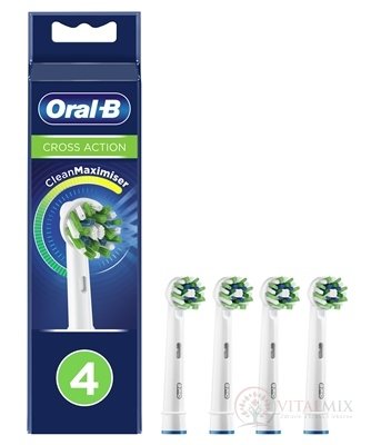 Oral-B CROSS ACTION White čistící náhradní hlavice 1x4 ks