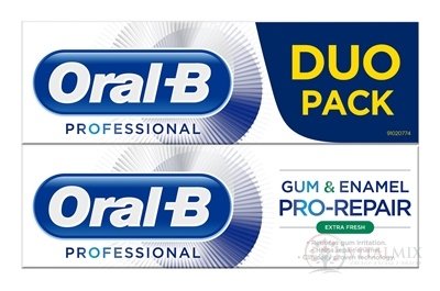 Oral-B PROF.GUM&amp;ENAMEL PRO-REPAIR Extra Fresh DUO zubní pasta 2x75 ml