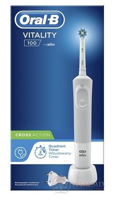 Oral-B VITALITY 100 CROSS Action bílý elektrický zubní kartáček 1x1 ks