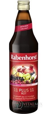 Rabenhorst 11 + 11 MULTIVITAMIN ROT šťáva z červeného ovoce 1x750 ml