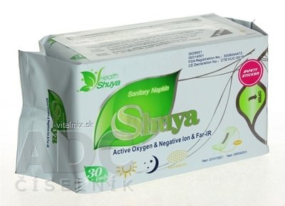 Shuya Ultratenké hygienické vložky Intimky Active Oxygen &amp; Negative lon &amp; Far-IR, 1x30 ks