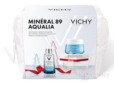 VICHY MINERAL 89 AQUALIA XMAS 2022 booster 50 ml + denní krém 50 ml, 1x1 set