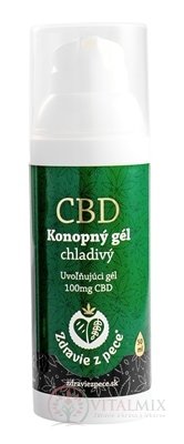 Zdraví z pece CBD Konopný gel chladivý emulzní, mentolový 1x50 ml