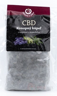 Zdraví z pece CBD Konopná koupel s terpeny a levandulí 1x45 g