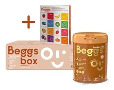 Beggs 4 box batolecí mléko, výživa malých dětí (od ukonč. 24. měsíce) + pexeso, 3x800 g (2,4 kg)