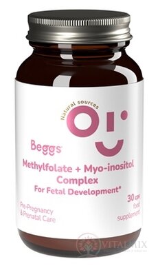 Beggs METHYLFOLATE + Myo-inositol COMPLEX cps (s folátem, v těhotenství) 1x30 ks