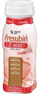 Fresubin 2 kcal DRINK příchuť kapučíno (2,0 kcal / ml), 4x200 ml (800 ml)