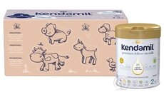 KENDAMIL Premium 2 HMO+ (box - kreativní balení) následná mléčná kojenecká výživa (od ukonč. 6. měsíce) 3x800 g (2,4 kg)