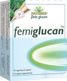 NATURES Femiglucan vaginální čípky 1x10 ks