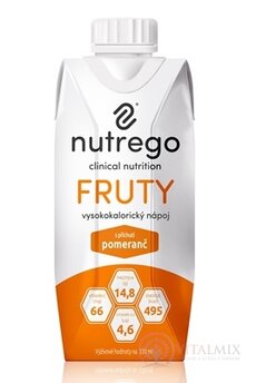 Nutrego FRUTY s příchutí pomeranč 1x330 ml