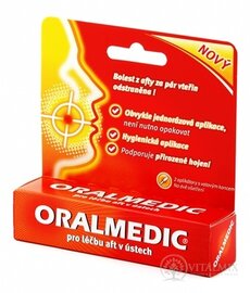 ORALMEDIC roztok k léčbě aftů v ústech (2 aplikátory) 2x0,2 ml