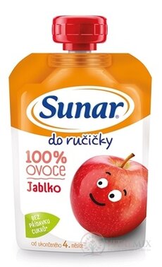 Sunar Do ručičky JABLKO 100% ovoce (od ukonč. 4. měsíce) 1x100 g