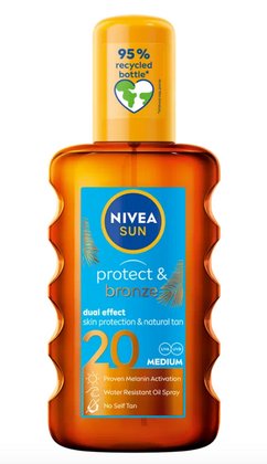 NIVEA SUN P&B OLEJ NA OPALOVÁNÍ VE SPREJI PODPORUJÍCÍ ZHNĚDNUTÍ OF 20